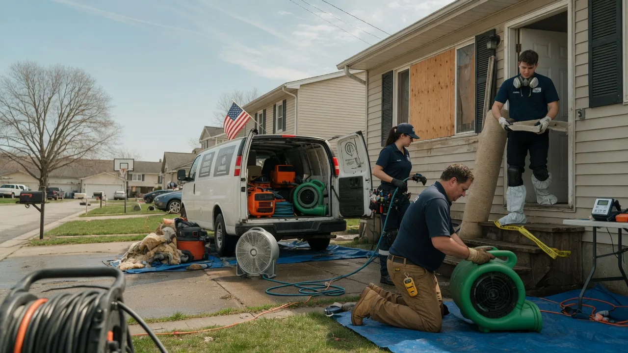 Water Damage Restoration in Elvaston, IL near me